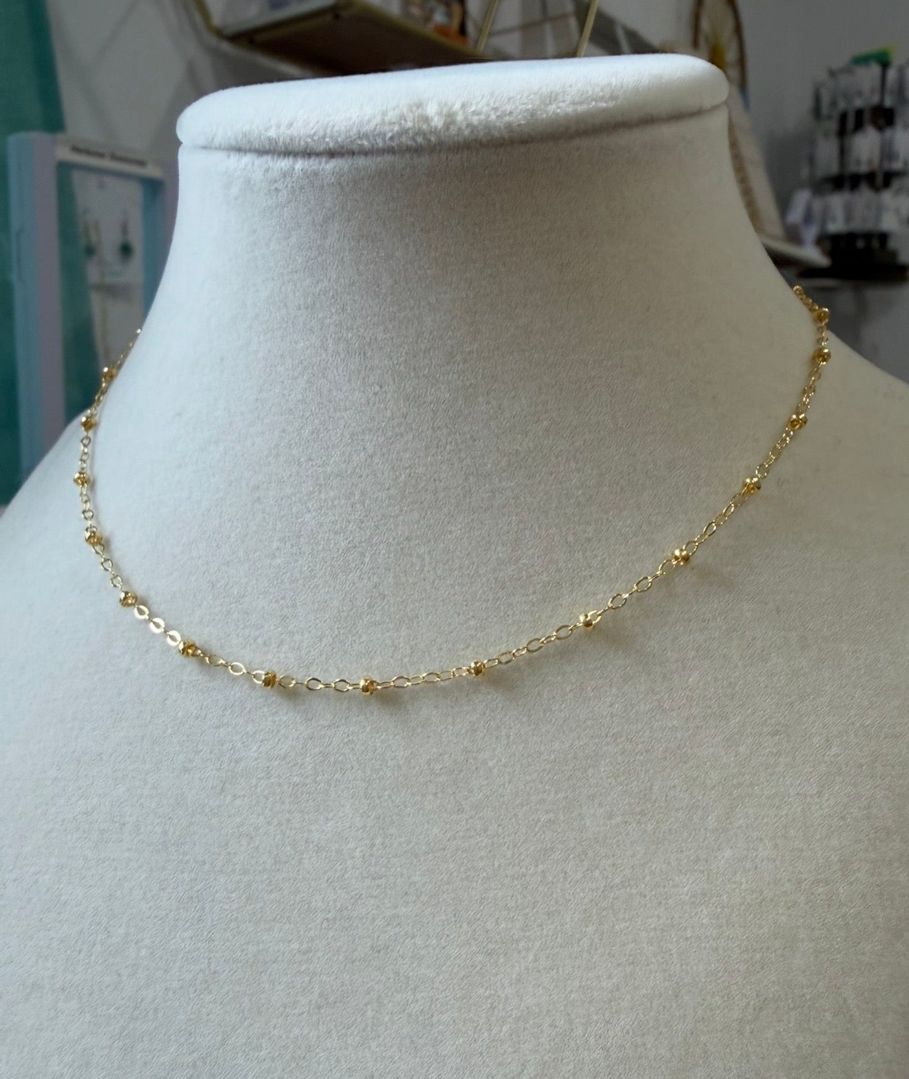 Satellite Necklace 14k Gold filled Necklace