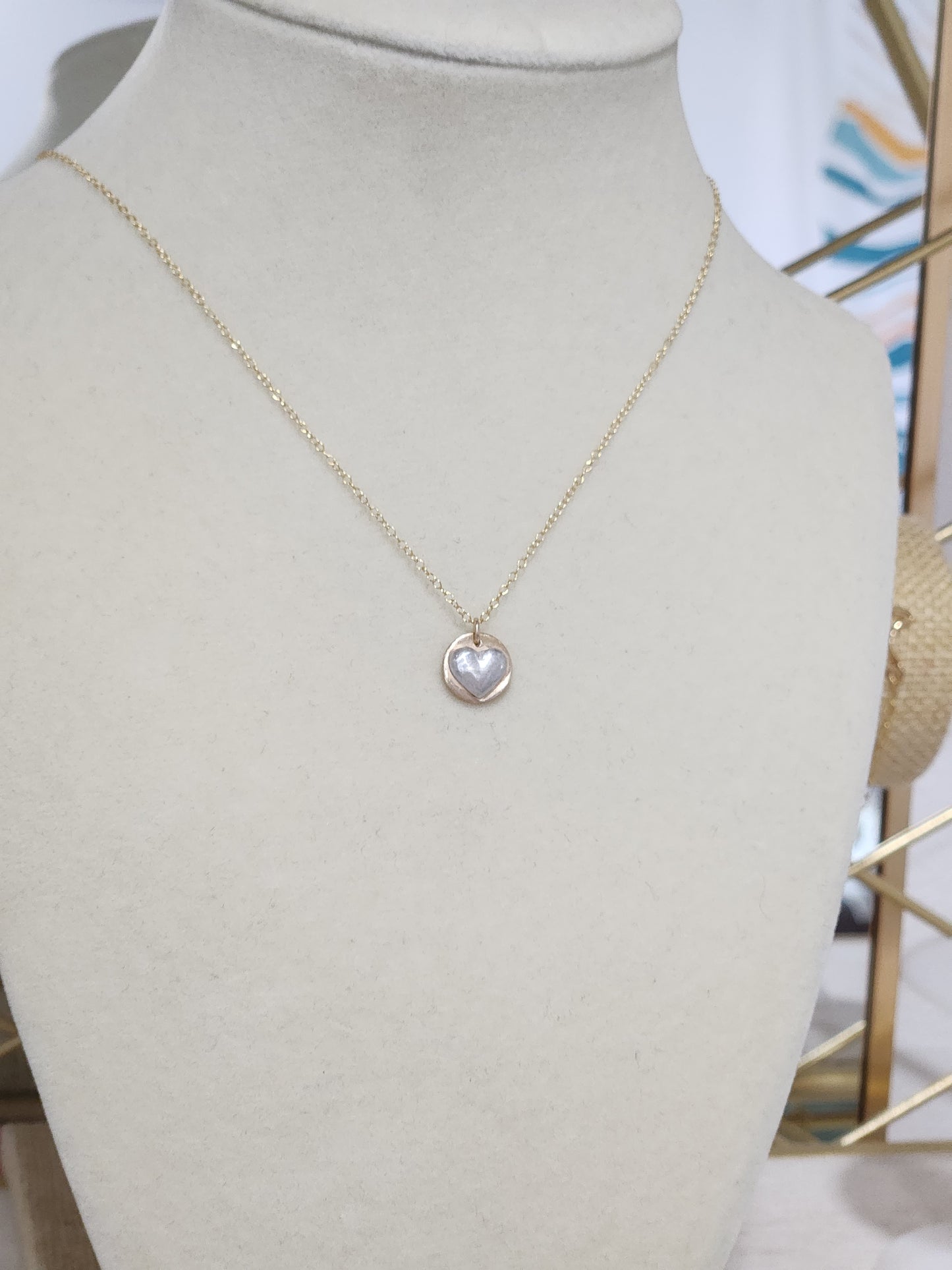 Heart Necklace 14k Gold-Filled & Sterling Silver