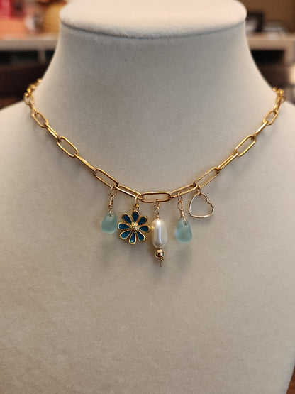 Charm Necklace Emerald Coast