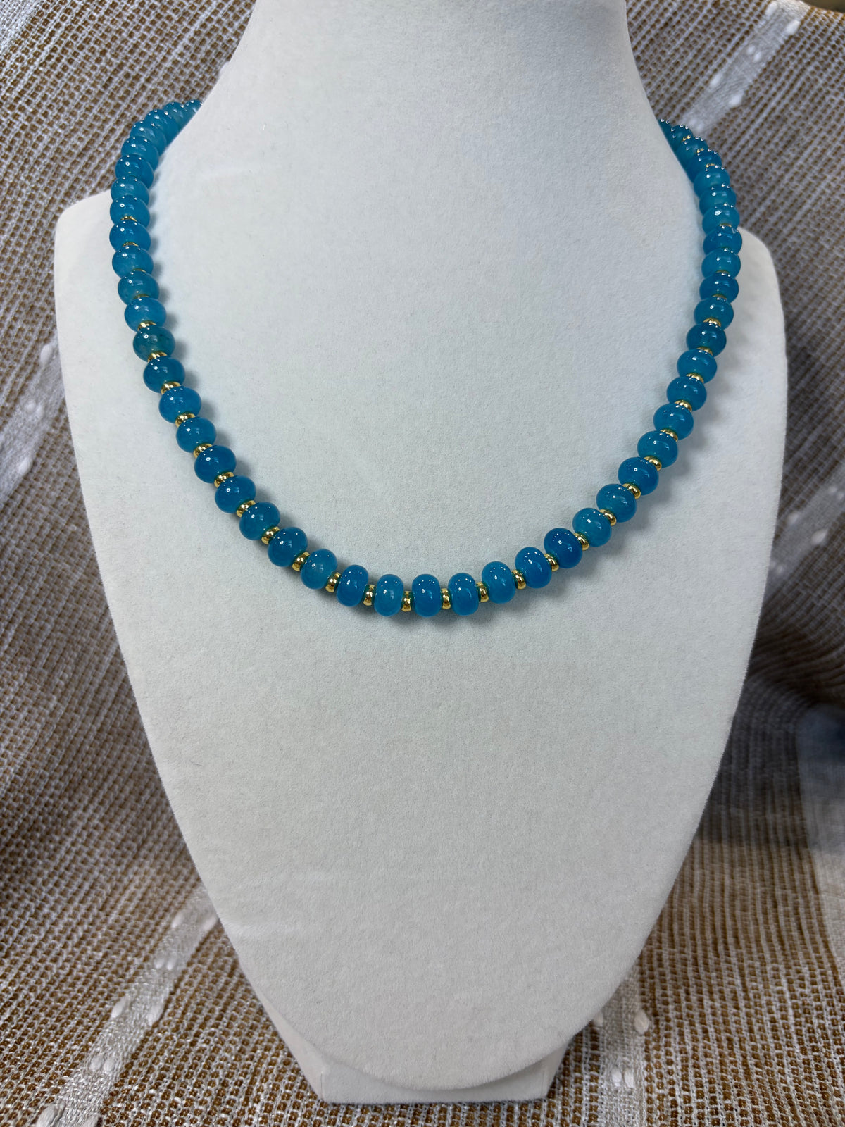 Blue Agate Necklace
