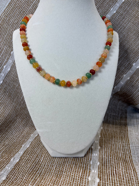 Golden Jade Necklace ￼