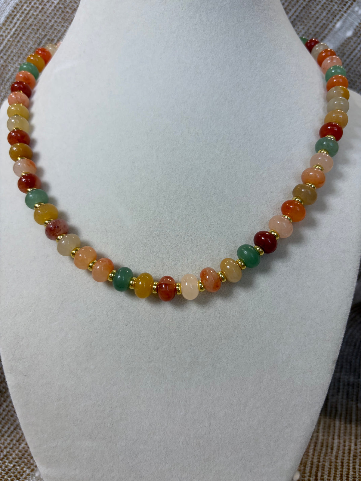 Golden Jade Necklace ￼