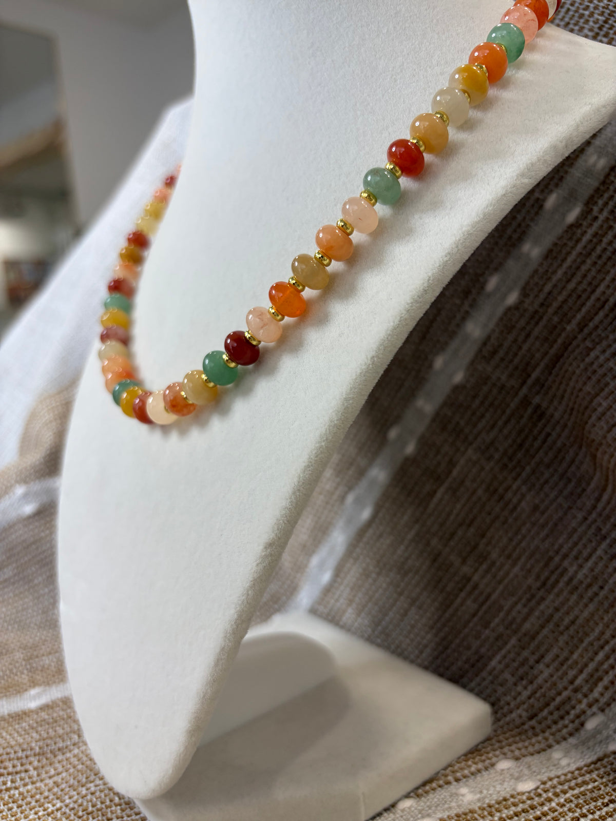 Golden Jade Necklace ￼