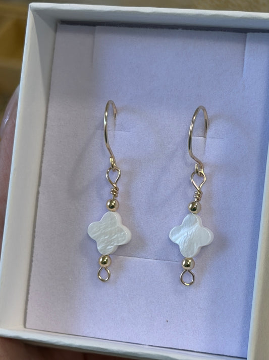 Clover Earrings 14k Gold-Filled