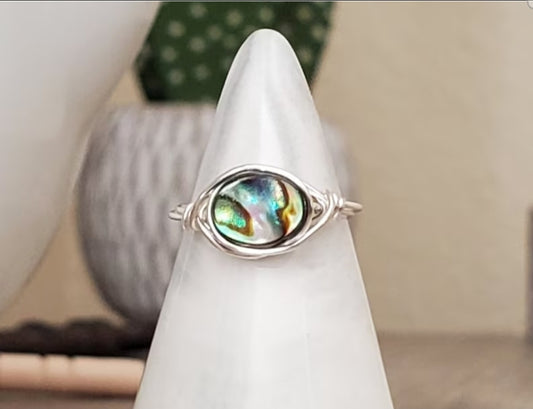 Abalone Ring Sterling Silver